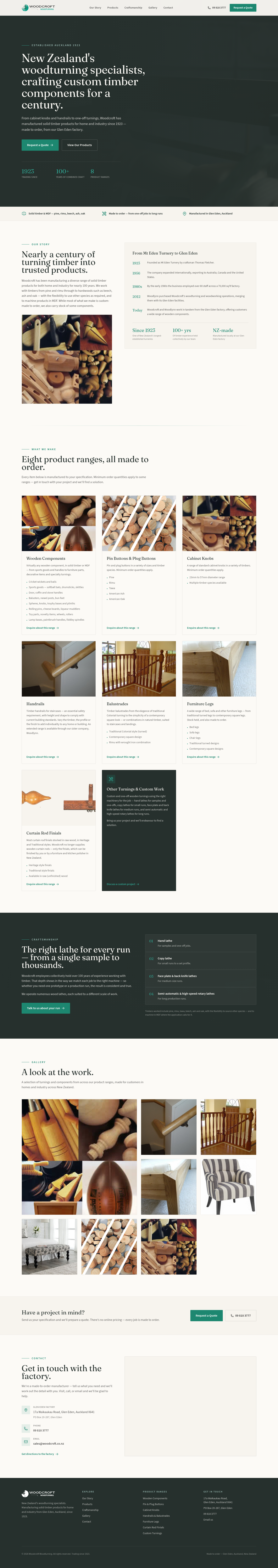 Option A preview — The Craftsman's Archive